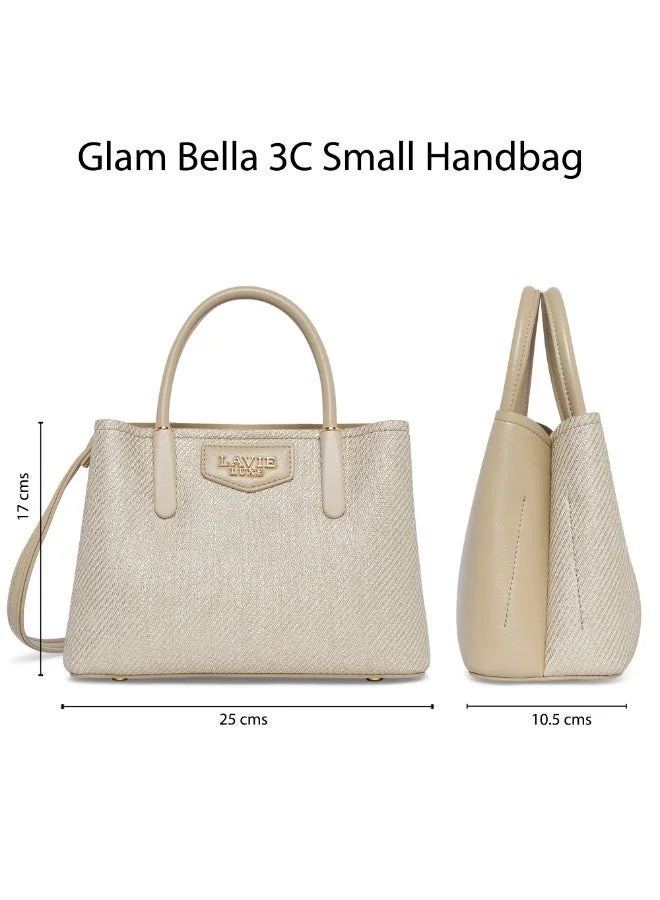 Lavie  Luxe Women's Glam Bella 3 Comparment Small (Beige) for Women | Best Price UAE